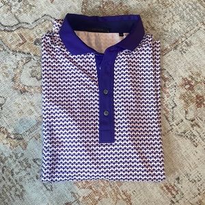 Dark/light purple Greyson polo